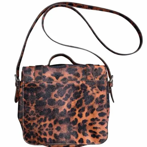 Animal Print Purse Womens Crossbody Top Handle Bag Adjustable Medium Easy Care - Picture 2 of 10